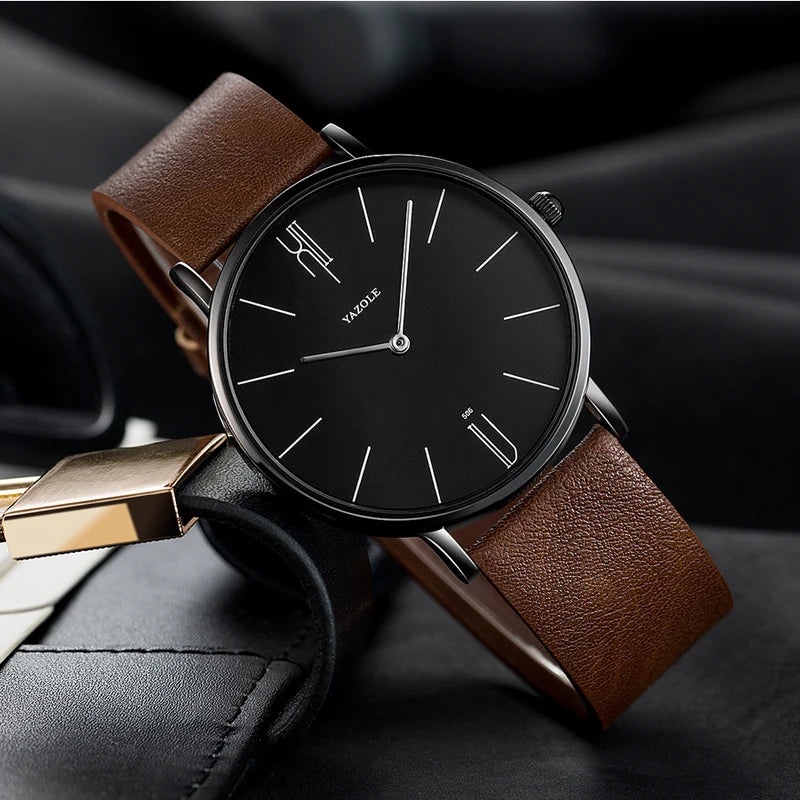 Outdoor Men Watch Genuine Leather Military Sports Analog Quartz WristwOutdoor Men Watch Genuine Leather Military Sports Analog Quartz Wristwatch Decoration Business Man Clock Calendar montre homme
Brand: YAZOLE
Watches categories: MeOutdoor Men Watch Genuine Leather Military Sports Analog Quartz Wristwatch Decoration Business Man Clock Calendar montre homme