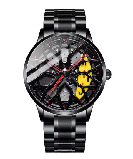 Wheel Rim Hub WatchesProduct Description:Unleash your inner automotive enthusiast with the Wheel Rim Hub Watch for Men, a premium timepiece that embodies the spirit of supercars and cuttWheel Rim Hub Watches