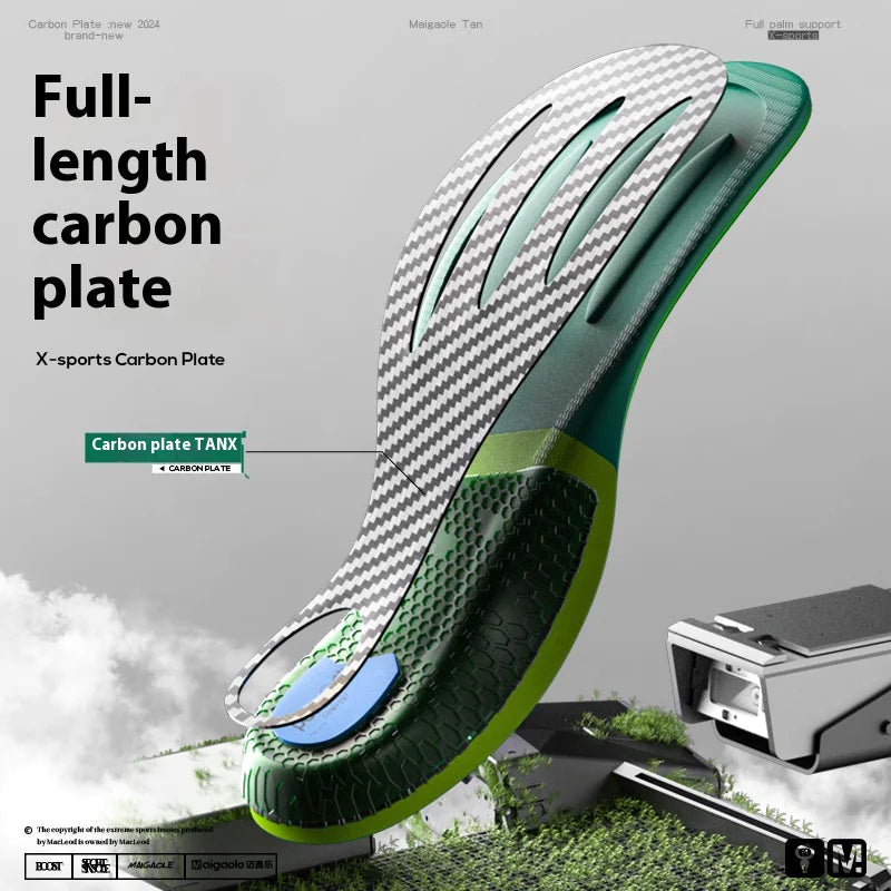 Marathon Racing InsolesSpecifically designed for marathon and long-distance running
Real carbon fiber base for speed and energy rebound
Lightweight and breathable to keep feet comfortable
Marathon Racing Insoles