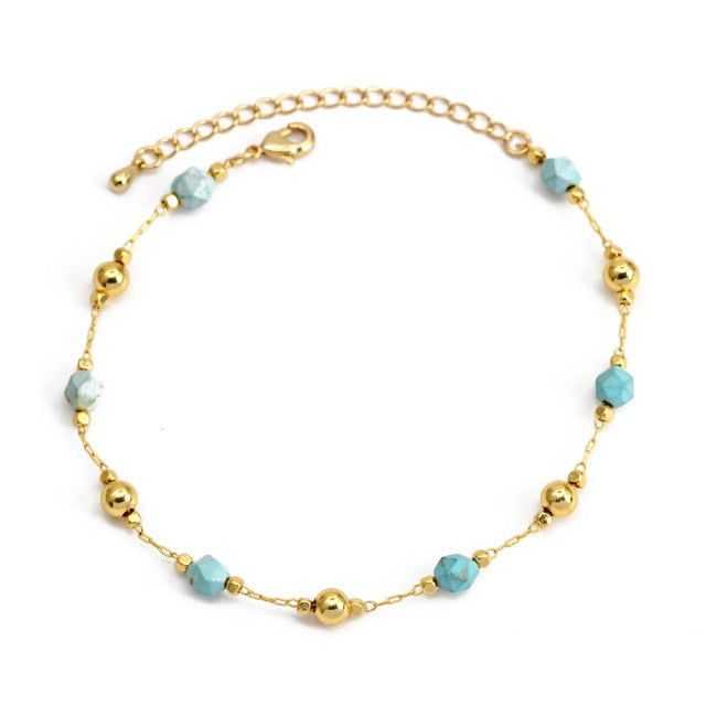 Charm BraceletIntroducing the Charm Bracelet! This beautiful bracelet is made of high quality materials, including copper, pearls, and natural stones. It's the perfect accessory tCharm Bracelet