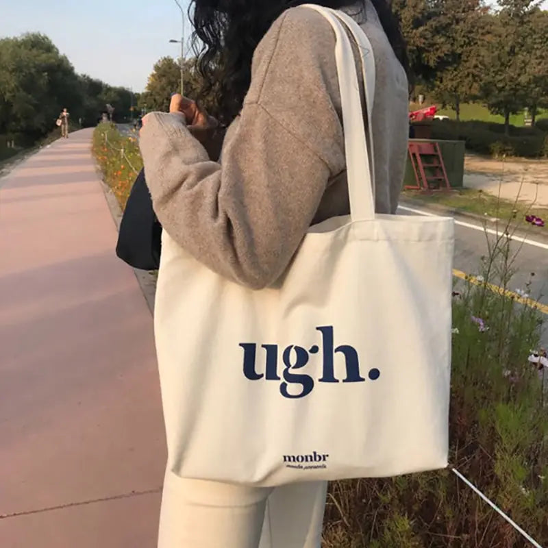 Canvas Letter Fashion Shoulder BagExpress Yourself with the Canvas Letter Fashion Shoulder BagMake a statement with the Canvas Letter Fashion Shoulder Bag. Its stylish design featuring bold letters aCanvas Letter Fashion Shoulder Bag