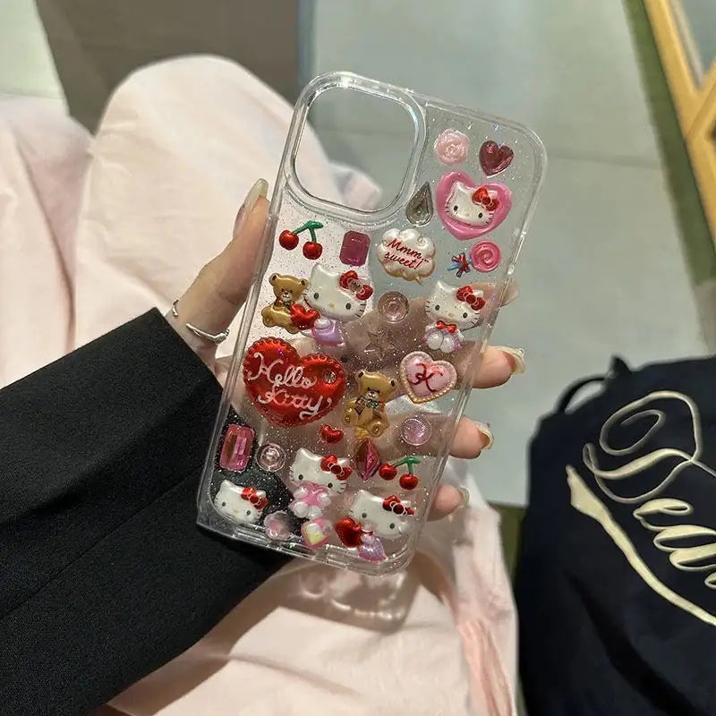Hello Kitty Clear Teddy Multicharm Phone CasesShow Your Love for Hello Kitty with Clear Teddy Multicharm Phone CasesExpress your affection for Hello Kitty with our Clear Teddy Multicharm Phone Cases. These adoraKitty Clear Teddy Multicharm Phone Cases