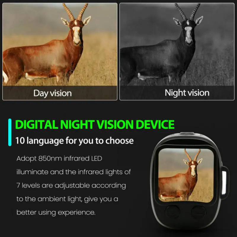 Digital Night MonocularSee Clearly in the DarkUnlock the mysteries of the night with our Digital Night Monocular, offering unparalleled visibility and clarity even in complete darkness. ExDigital Night Monocular