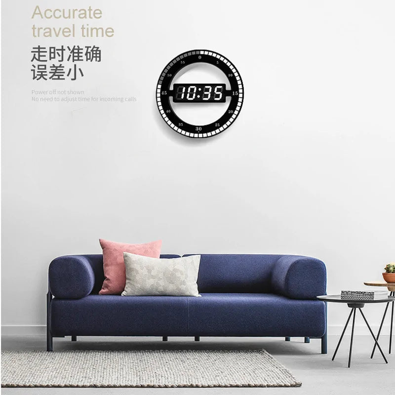 Digital Wall ClockUpgrade your timekeeping game with our LED Digital Wall Clock! Sleek, modern, and oh-so-convenient, this clock is the perfect addition to any home or office. With itDigital Wall Clock