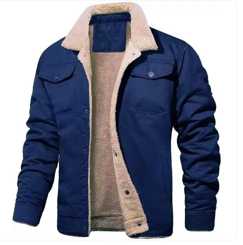 Fleece Winter JacketDescription:Stay warm and ready for adventure with the Male Fleece Jacket. Designed for outdoor winter activities like camping or hiking, this bomber-style coat combFleece Winter Jacket