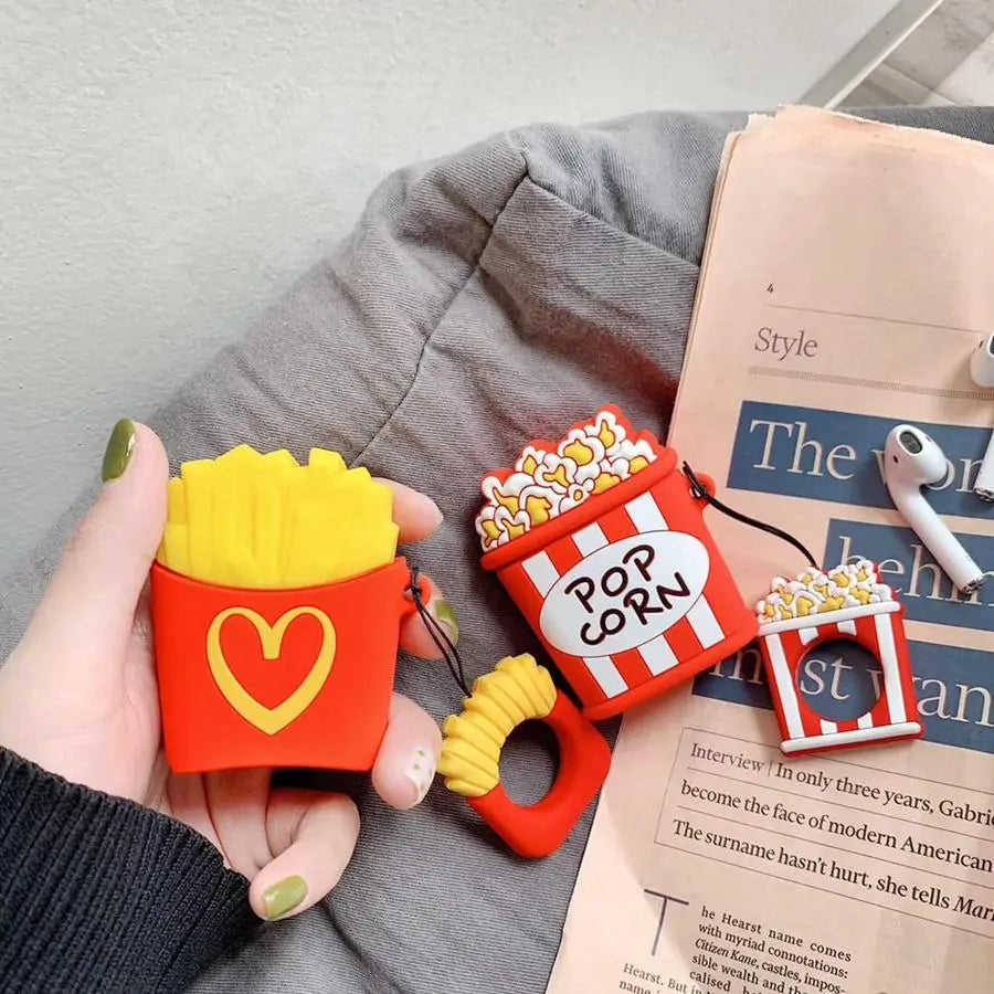 Fries And Popcorn AirPod CasesAdd Fun to Your Tech with Fries and Popcorn AirPod Cases Show off your love for snacks with our quirky Fries and Popcorn AirPod Cases. These playful designs not onlyPopcorn AirPod Cases