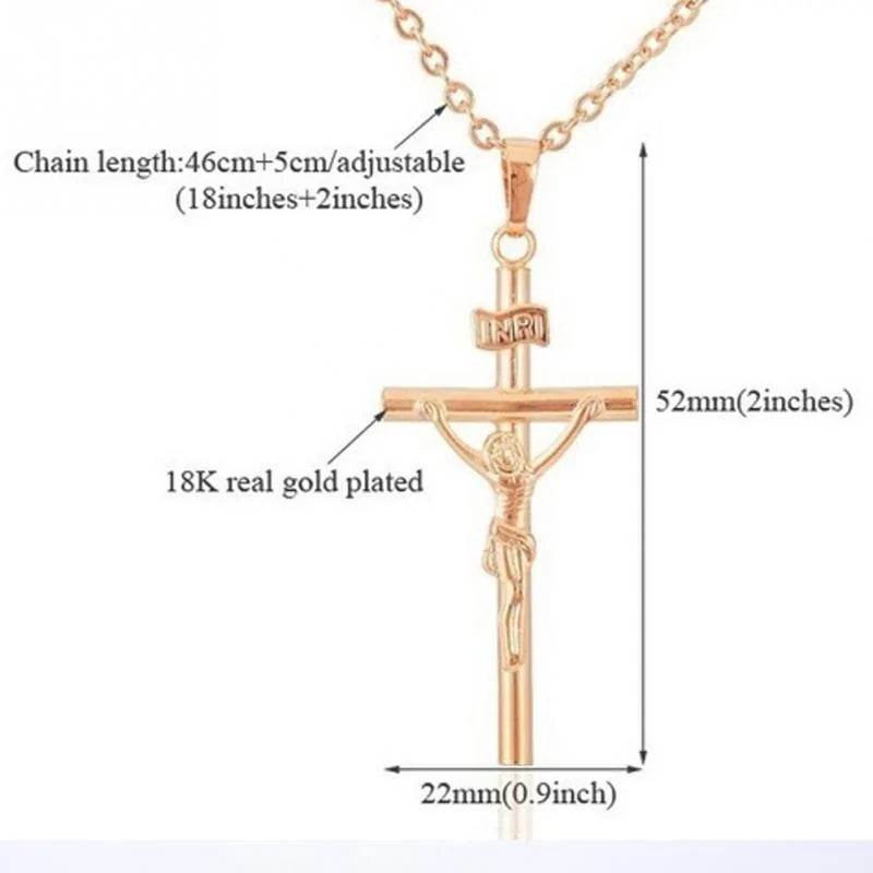 INRI Crucifix Jesus Pendant NecklaceEmbrace Faith and Elegance with the INRI Crucifix Jesus Pendant NecklaceCelebrate your devotion with our INRI Crucifix Jesus pendant necklace. Crafted with reverenceINRI Crucifix Jesus Pendant Necklace