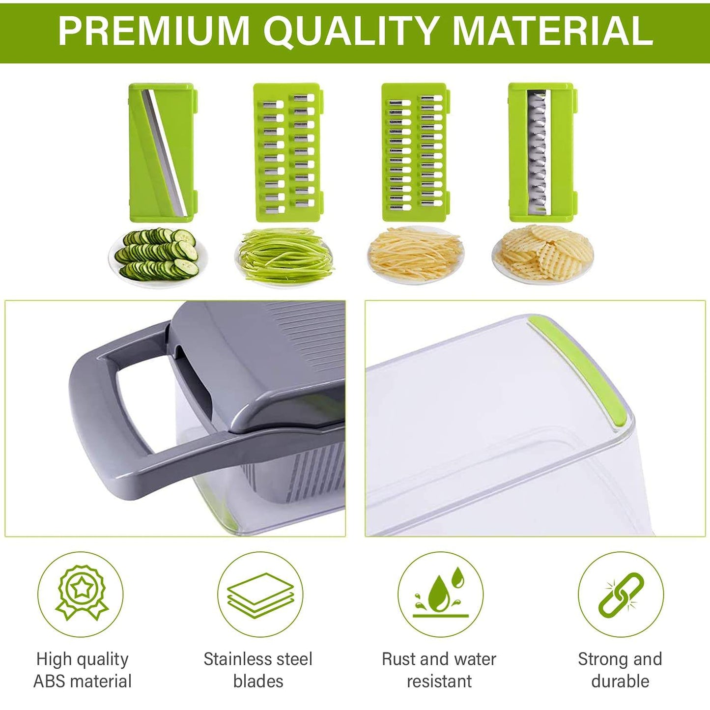 Vegetable Chopper KitchenRevolutionize your kitchen experience with our versatile Vegetable Chopper Slicer, a true multitasking marvel. This 10-piece set equips you with the essential tools Vegetable Chopper Kitchen