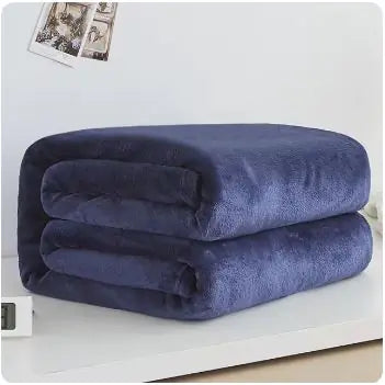 Fleece Plush Blankets For BedsDescription:Stay cozy with our solid color flannel blanket, crafted from high-quality microfiber polyester for ultimate softness and warmth. Perfect for beds, sofas,Fleece Plush Blankets