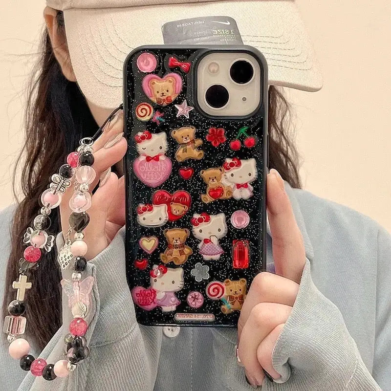 Hello Kitty Multicharm Phone CasesShow Off Your Love for Hello Kitty in StyleYour phone case isn't just a necessity—it's an accessory that lets you express yourself. With these Hello Kitty multicharmKitty Multicharm Phone Cases