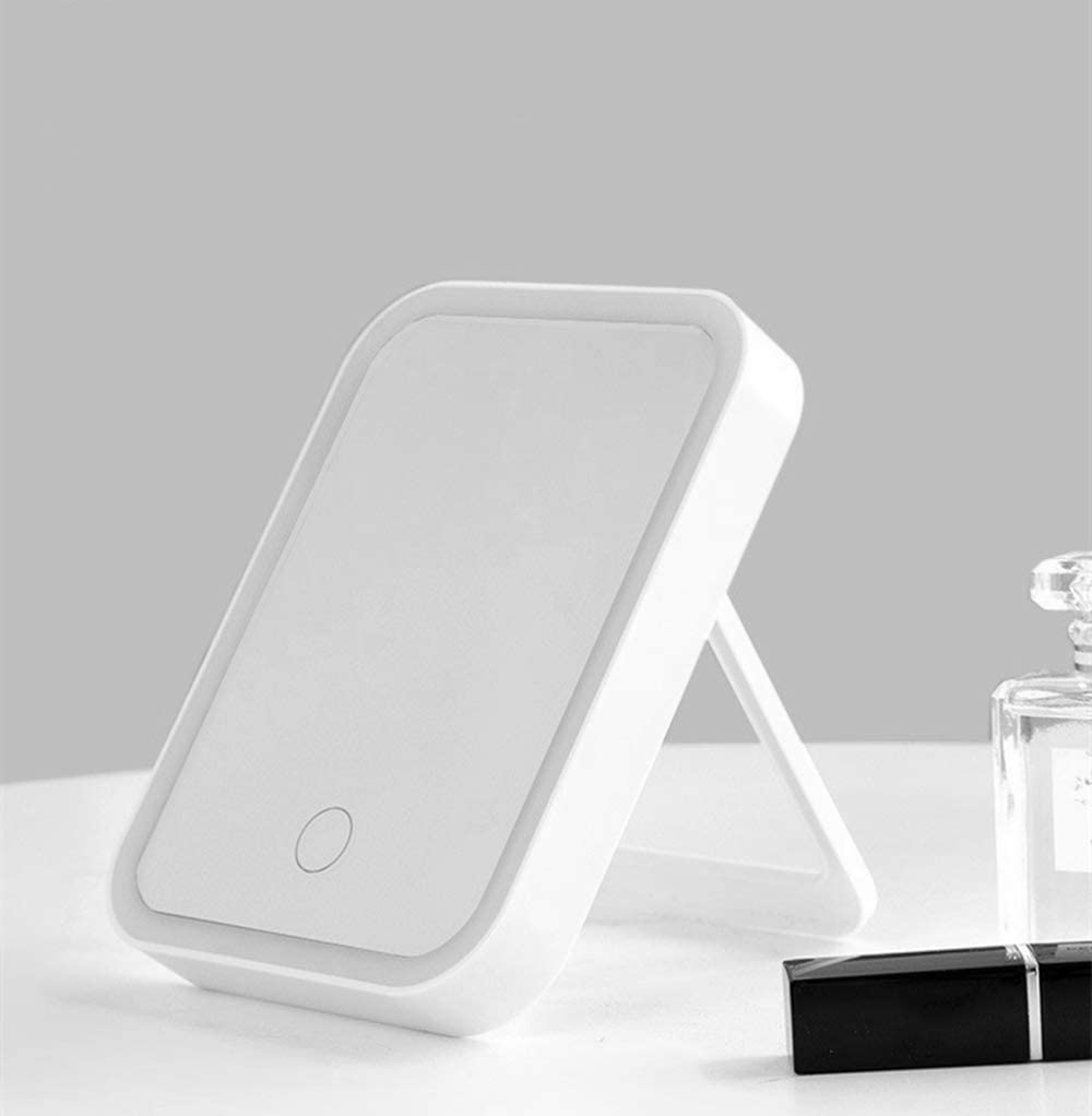 Smart Makeup MirrorThis is the perfect lighted makeup mirror for on-the-go! Its touch screen capabilities and adjustable brightness make it easy to get your hair and makeup just right.Smart Makeup Mirror