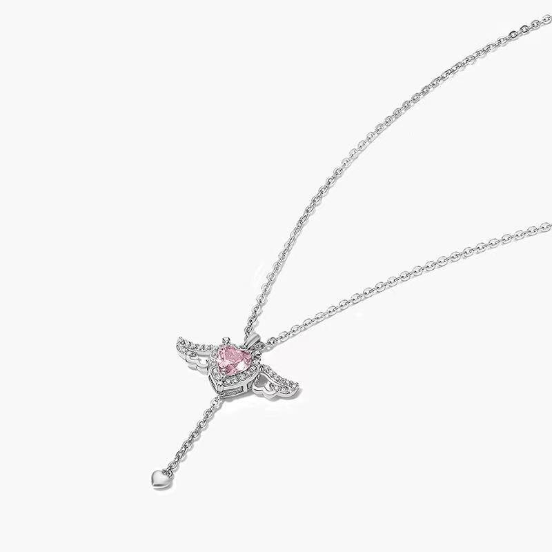 Heart Wings NecklaceMake a statement this season with our Heart Wings Necklace. This stunning piece of jewelry is designed to evoke love and emotion with its elegant heart and wings desHeart Wings Necklace