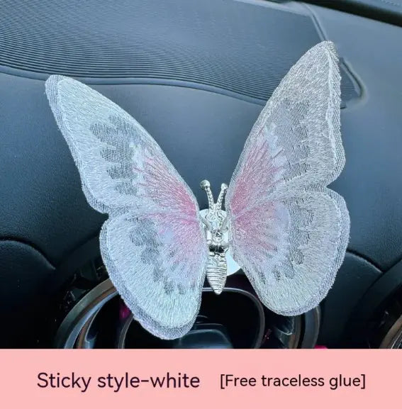 Moving Embroidery Butterfly Car Accessories### Product Description: Moving Embroidery Butterfly Center Console Air Outlet Decoration – Healing Series Car Accessories**Overview:**Transform your vehicle’s interMoving Embroidery Butterfly Car Accessories