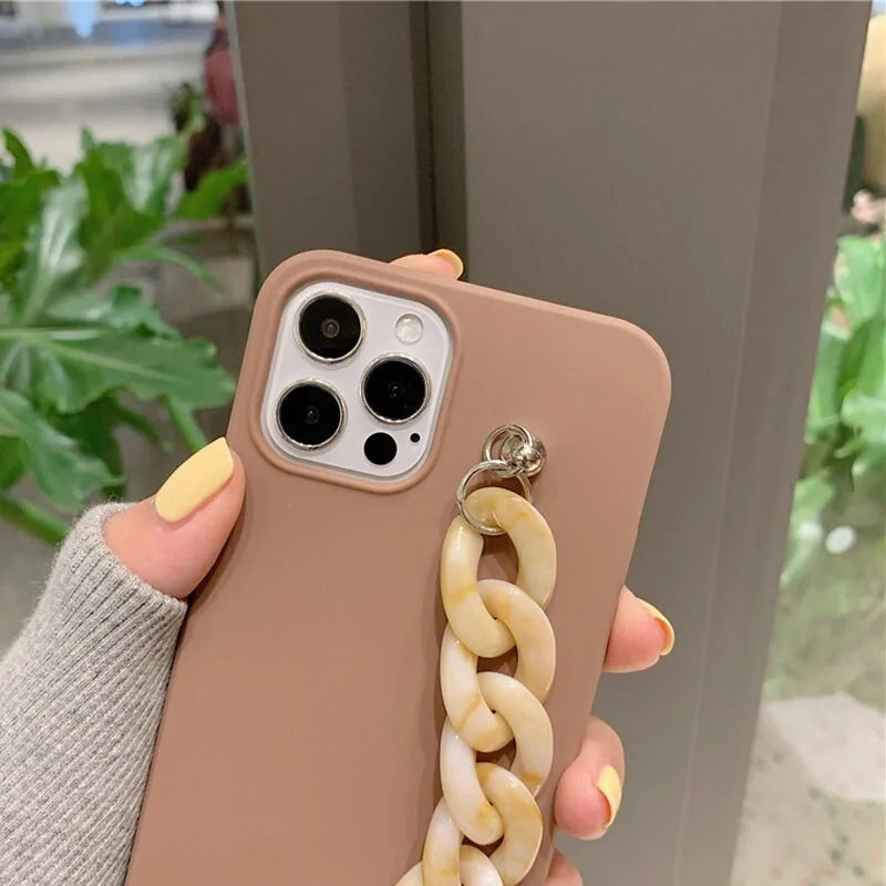 Marble Stone Wrist Chain Cases for iPhoneElegant Protection, Timeless StyleElevate your iPhone with Marble Stone Wrist Chain Cases. Combining luxurious marble aesthetics with a practical wrist chain, these Marble Stone Wrist Chain Cases