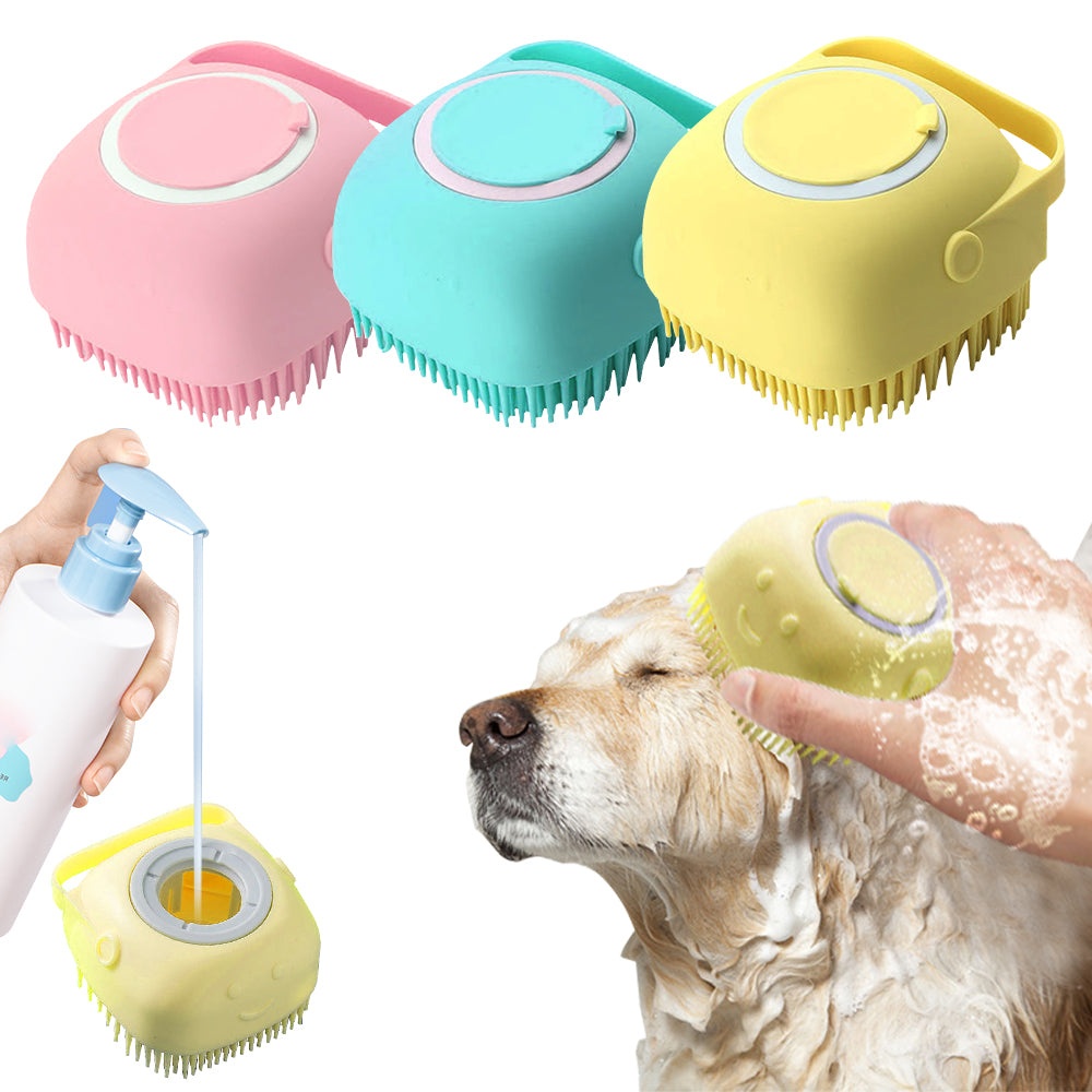 Soft Silicone Dog BrushThe Soft Silicone Dog Brush is the perfect solution for keeping your furry friend clean and well-groomed. Made from soft silicone, this brush is gentle on your pet'sSoft Silicone Dog Brush