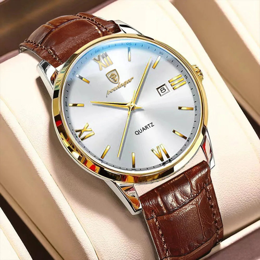Leather Men Quartz Luxury WatchesElevate Your Style with Our Exquisite Leather Men Quartz Luxury Watches!Indulge in the epitome of sophistication and elegance with our luxurious leather men's quartzLeather Men Quartz Luxury Watches