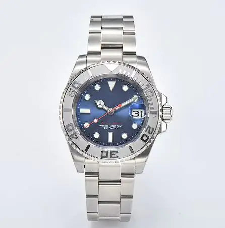 Men's Luxury Automatic Watch with Sapphire & Stainless SteelStainless steel case
41mm diameter, 13mm thickness
20mm band width
28.5mm dial diameter
Sapphire glass mirrorLuxury Automatic Watch