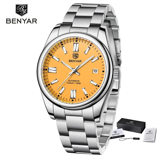 2023 Introducing the Benyar New Luxury Men'sElevate Your Wrist Game with the BNEYAR Automatic Self-Winding Watch Experience the perfect blend of style and functionality with our BNEYAR Automatic Self-Winding W2023 Introducing