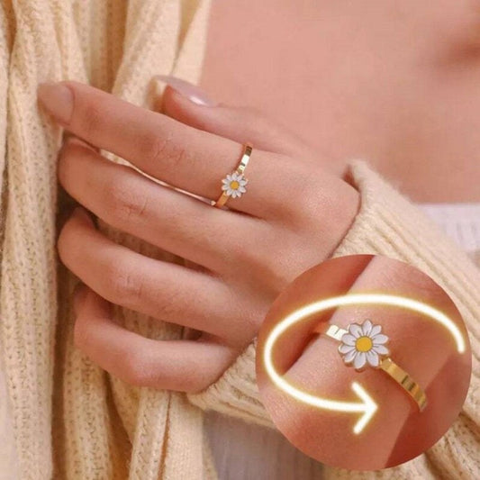 Fidget Spinner Rotatable Ring For WomenSpecifications:
Type: RIngMaterial: MetalStyle: ClassicShape\Pattern: FlowerFidget Spinner Rotatable Ring