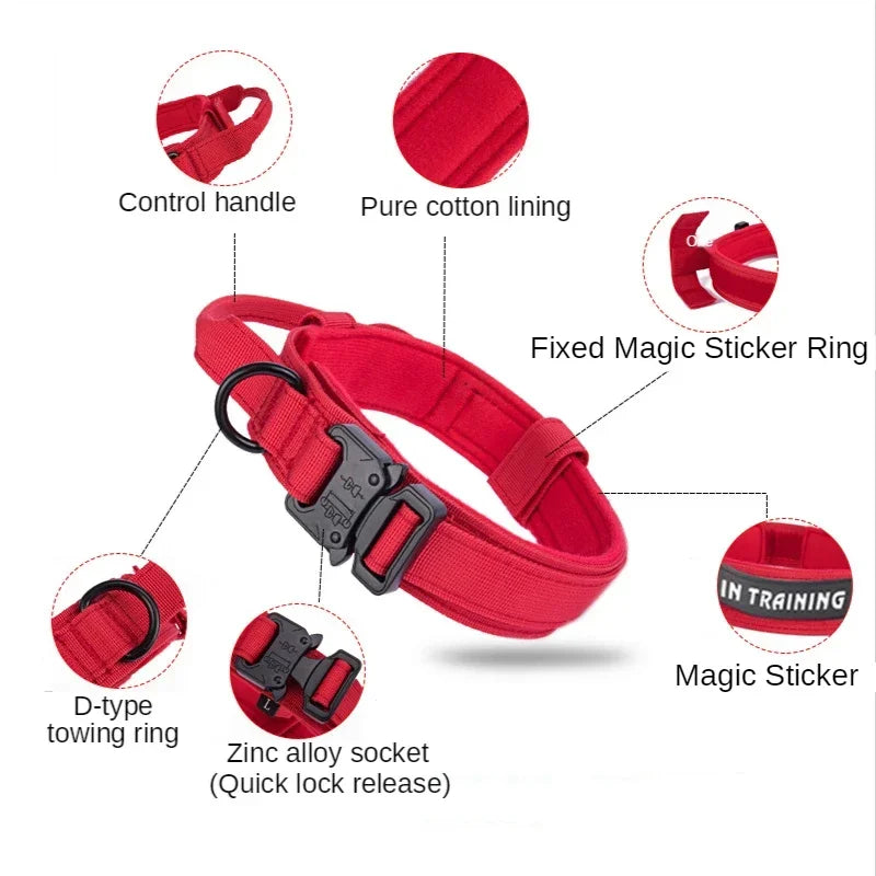 Durable Tactical Dog Collar LeashEquip Your Canine Companion with the Durable Tactical Dog Collar LeashEnsure your dog's safety and control with the Durable Tactical Dog Collar Leash. Crafted from sDurable Tactical Dog Collar Leash