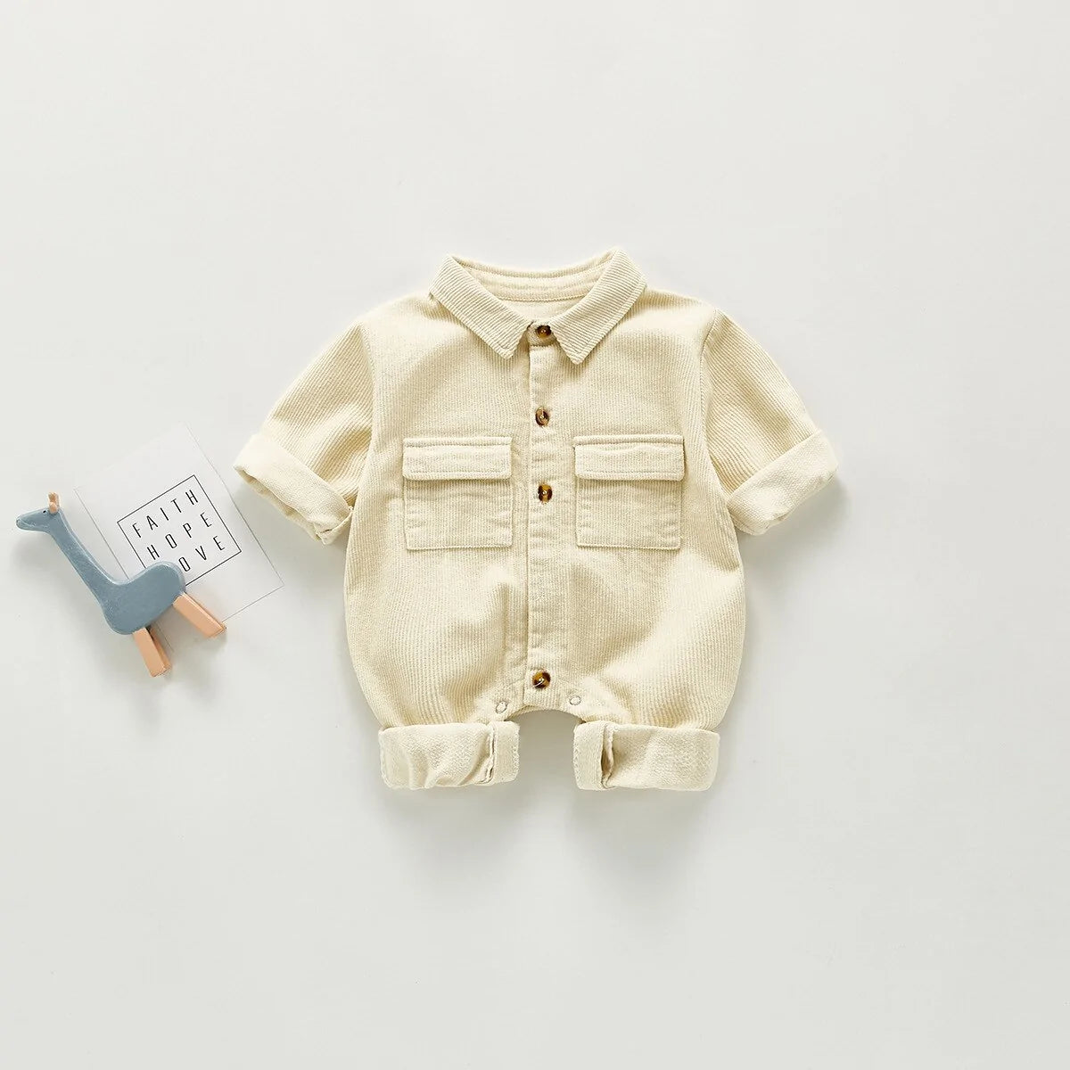 Baby JumpsuitIntroducing the Baby Jumpsuit: Cozy Comfort for Your Little One's Style Journey!Upgrade your little one's wardrobe with our adorable Baby Jumpsuit—a must-have for auBaby Jumpsuit