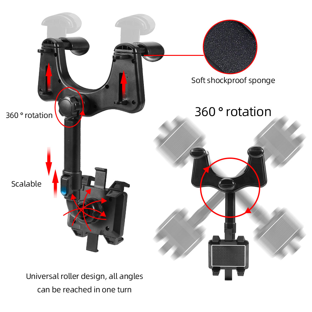 360° Rotatable Smart Phone Car HolderLooking for a safe, convenient way to use your smartphone while driving? Look no further than the 360° Rotatable Smart Phone Car Holder!
This innovative car mount a360° Rotatable Smart Phone Car Holder