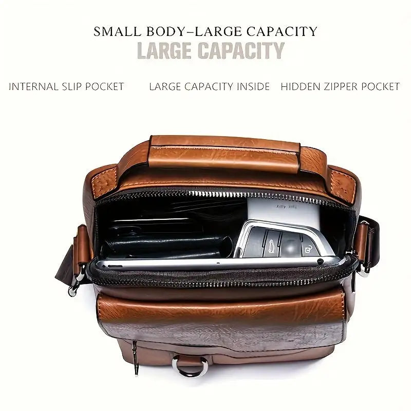 Men's Messenger BagTransform your daily routine into a seamless blend of professionalism and style with our versatile messenger bag designed for men. Crafted from high-quality PU leathMessenger Bag