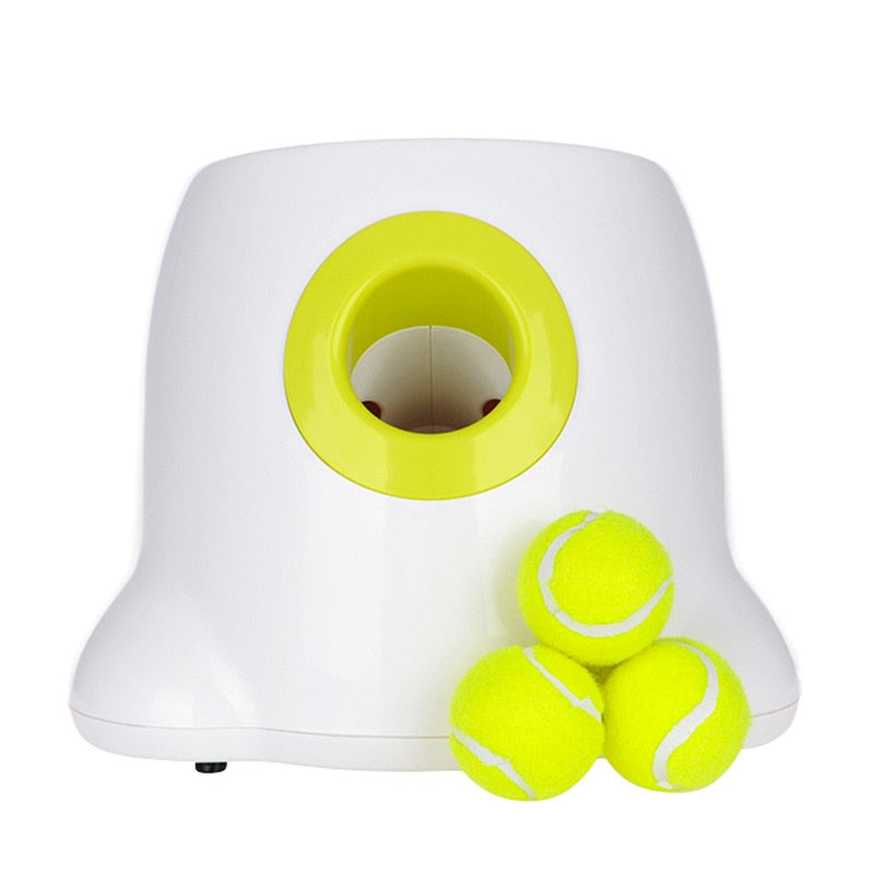 Dog pet Tennis LauncherâPlay fetch with your pup without having to do any work! This automatic ball launcher launches the balls for you while keeping your dog entertained!
This launcher Dog pet Tennis Launcher