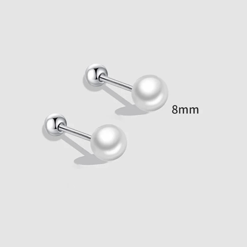 Korean 925 Silver Needle Tragus Piercing Helix Studs Earrings for WomeKorean 925 Silver Needle Tragus Piercing Helix Studs Earrings