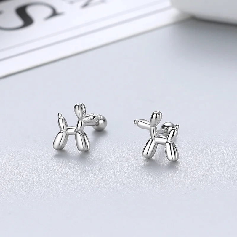 Korean 925 Silver Needle Tragus Piercing Helix Studs Earrings for WomeKorean 925 Silver Needle Tragus Piercing Helix Studs Earrings
