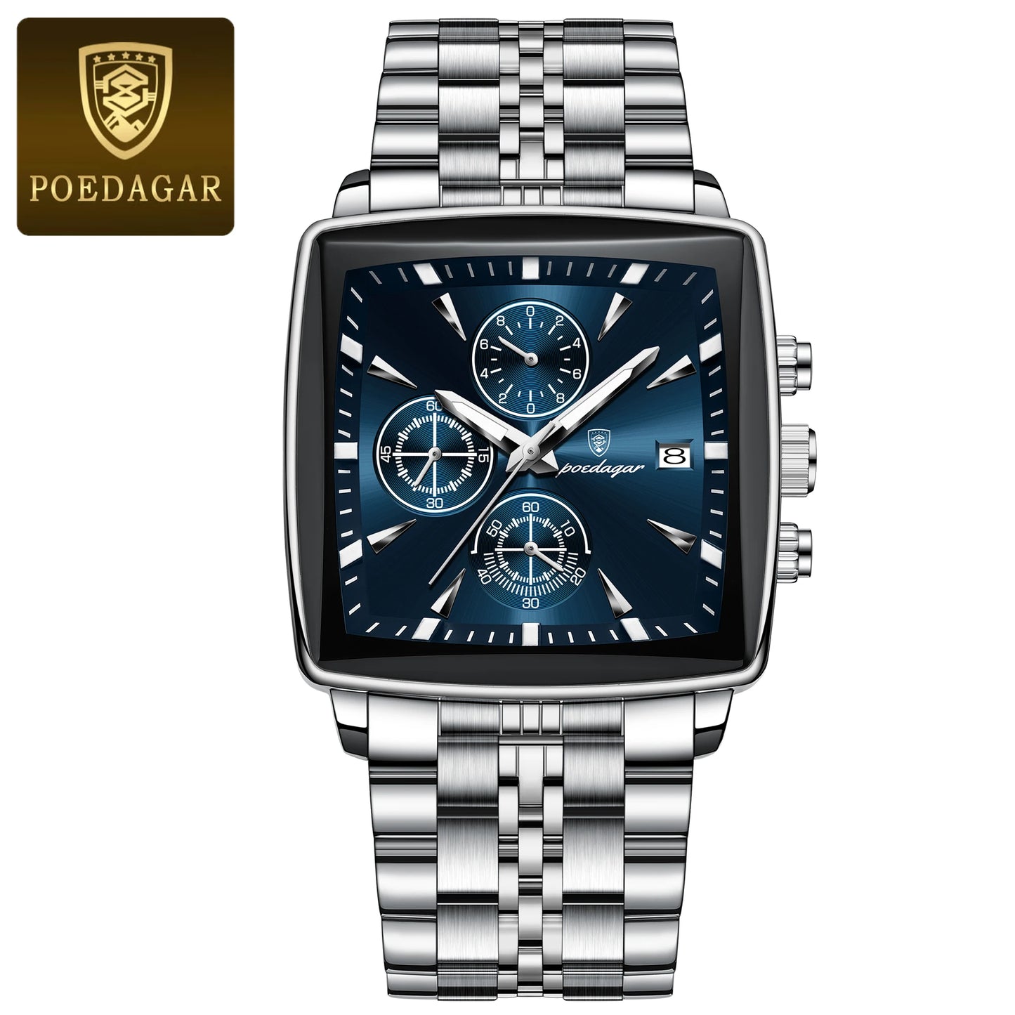 POEDAGAR Luxury Square Sport Man Wristwatch Waterproof Luminous ChronoPackage Included:
1 x POEDAGAR Clock
1 x POEDAGAR Box
1 x Watchband adjust tool
1 x Watch wipe
1 x Warranty card
After-Sales Service:
If you have any questionPOEDAGAR Luxury Square Sport Man Wristwatch Waterproof Luminous Chronograph Quartz Men'