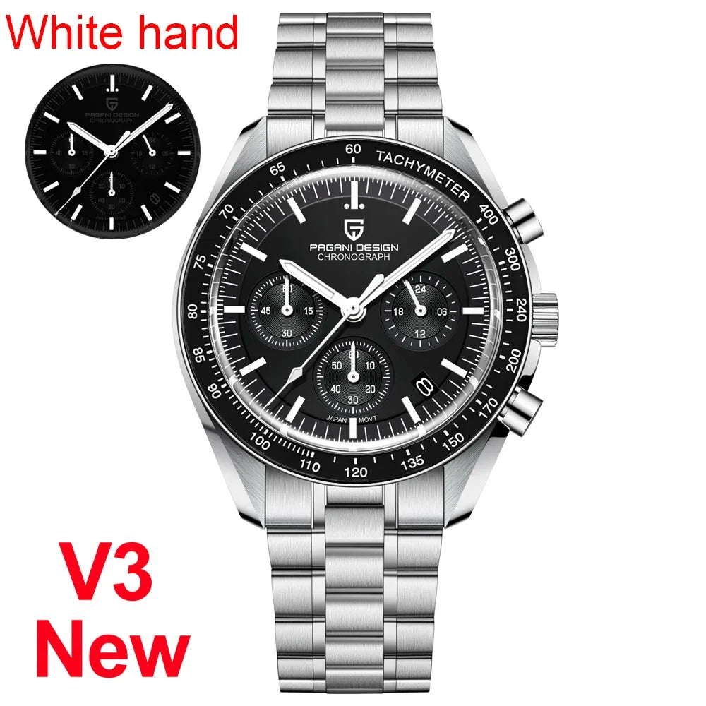 PAGANI DESIGN 2024 New Men's Watches Top Luxury Quartz Watch For Men A**Newly added AR coated sapphire glas s**
PAGANI DESIGN Moon Watch: PAGANI DESIGN presents the new Moonwatch, a watch that not only gives you the feeling Men Auto Date Speed Chronograph AR Sapphire Mirror Wrist watch