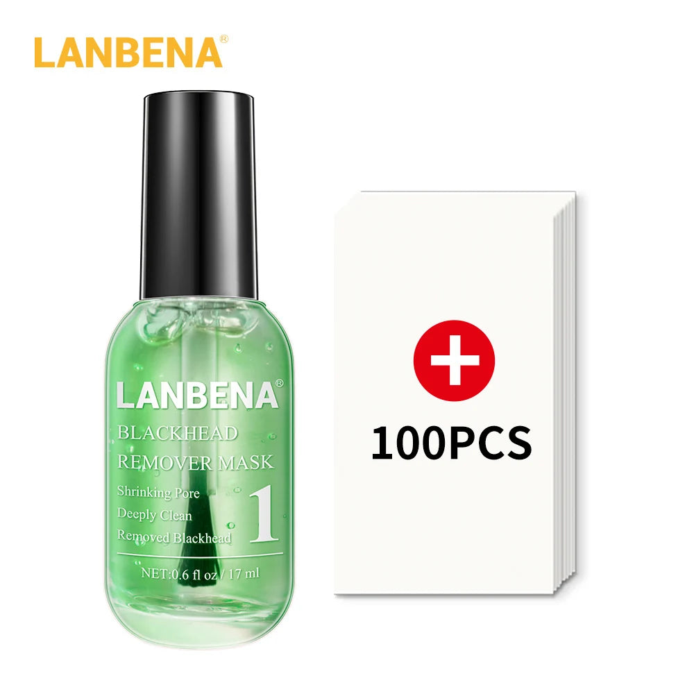 LANBENA Face Serum Blackhead Remover Shrinking Pore Acne Treatment DeeUsed together, the effect is better Specialize in removing blackheads and shrinking pores LANBENA Green Tea Blackhead Remover Kit Deep Pore Cleaning  Pore ReducerPorLANBENA Face Serum Blackhead Remover Shrinking Pore Acne Treatment Deep Cleaning Smoothing Skin Care Firming Essence Beauty Set