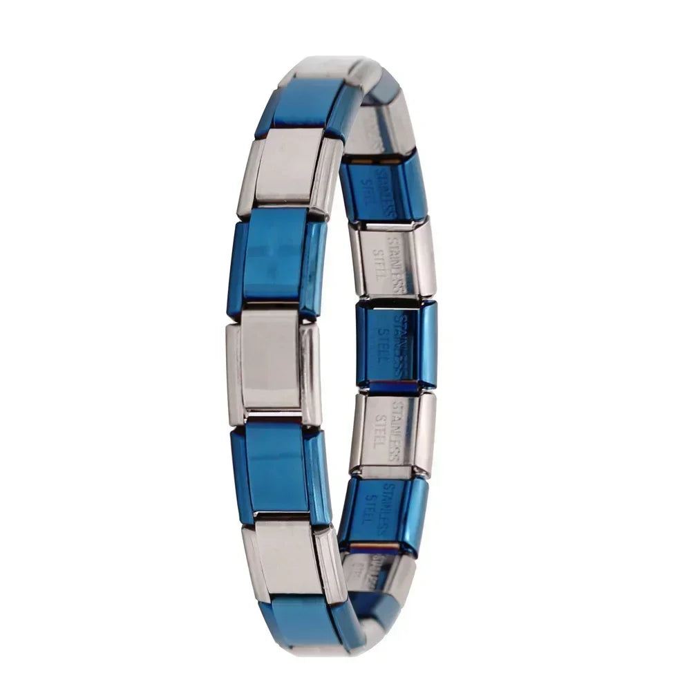 Hapiship New Women's Jewelry 9mm Width Itanlian Elastic Charm Bracelet* Brand:Hapiship
* Make a Happy Bracelet !Jewelry 9mm Width Itanlian Elastic Charm Bracelet Fashion Stainless Steel Bangle ST-