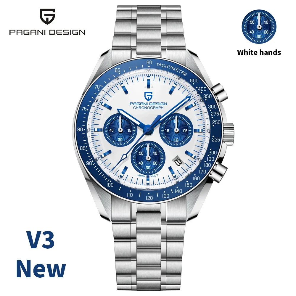PAGANI DESIGN 2024 New Men's Watches Top Luxury Quartz Watch For Men A**Newly added AR coated sapphire glas s**
PAGANI DESIGN Moon Watch: PAGANI DESIGN presents the new Moonwatch, a watch that not only gives you the feeling Men Auto Date Speed Chronograph AR Sapphire Mirror Wrist watch