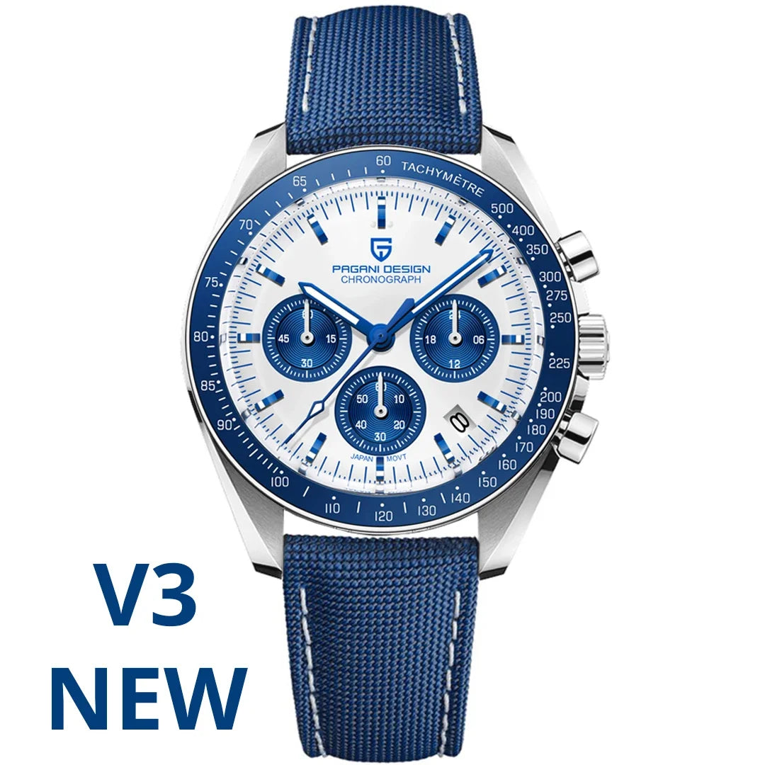 PAGANI DESIGN 2024 New Men's Watches Top Luxury Quartz Watch For Men A**Newly added AR coated sapphire glas s**
PAGANI DESIGN Moon Watch: PAGANI DESIGN presents the new Moonwatch, a watch that not only gives you the feeling Men Auto Date Speed Chronograph AR Sapphire Mirror Wrist watch