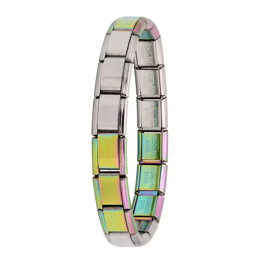 Hapiship New Women's Jewelry 9mm Width Itanlian Elastic Charm Bracelet* Brand:Hapiship
* Make a Happy Bracelet !Jewelry 9mm Width Itanlian Elastic Charm Bracelet Fashion Stainless Steel Bangle ST-