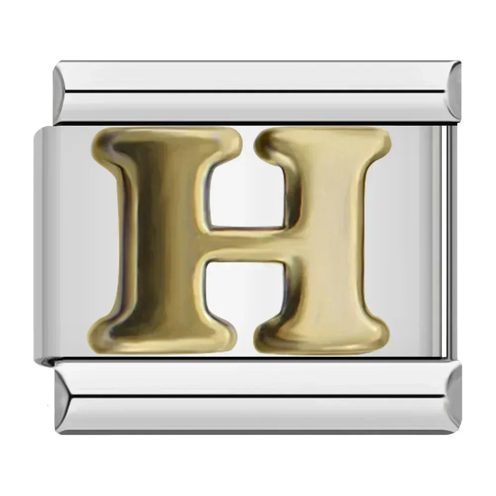 Hapiship 2024 New Fashion 26 English Letters Italian Charm Links Fit 9* Brand:Hapiship
* Make a Happy Bracelet !Fashion 26 English Letters Italian Charm Links Fit 9mm Stainless Steel Bracelet Making Women Jewelry DJ110
