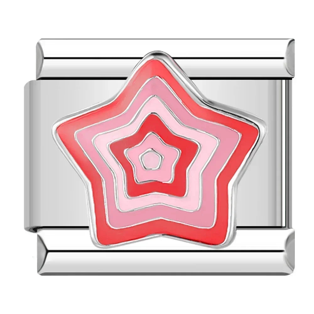 Hapiship Romantic Colour Heart Star Flwoer Tai Chi Italian Charm Links* Brand:Hapiship
* Make a Happy Bracelet !Hapiship Romantic Colour Heart Star Flwoer Tai Chi Italian Charm Links Fit 9mm Stainless Steel Bracelet Jewelry DIY Making DJ597