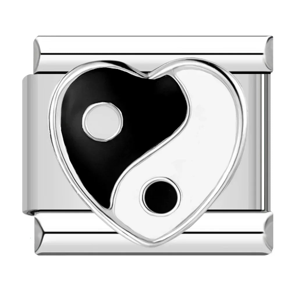 Hapiship Romantic Colour Heart Star Flwoer Tai Chi Italian Charm Links* Brand:Hapiship
* Make a Happy Bracelet !Hapiship Romantic Colour Heart Star Flwoer Tai Chi Italian Charm Links Fit 9mm Stainless Steel Bracelet Jewelry DIY Making DJ597