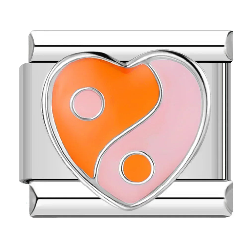 Hapiship Romantic Colour Heart Star Flwoer Tai Chi Italian Charm Links* Brand:Hapiship
* Make a Happy Bracelet !Hapiship Romantic Colour Heart Star Flwoer Tai Chi Italian Charm Links Fit 9mm Stainless Steel Bracelet Jewelry DIY Making DJ597