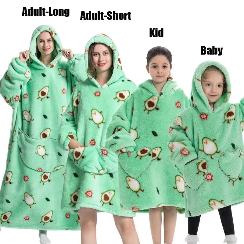 Winter Hoodies Sweatshirt Women Men Pullover Fleece Giant TV OversizedFeatures:
1.The dimenions of the wearable blanket is oversize that means very fit to anyone. Adults, teenage boys and girls can wear it easily.
2.Perfect and coWinter Hoodies Sweatshirt Women Men Pullover Fleece Giant TV Oversized Blanket