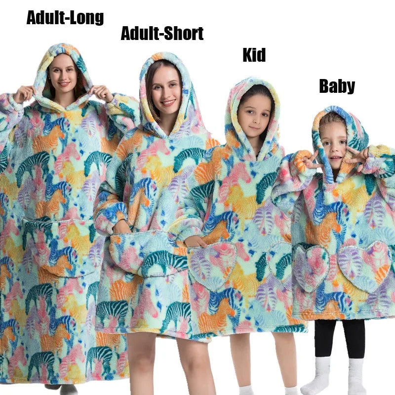 Winter Hoodies Sweatshirt Women Men Pullover Fleece Giant TV OversizedFeatures:
1.The dimenions of the wearable blanket is oversize that means very fit to anyone. Adults, teenage boys and girls can wear it easily.
2.Perfect and coWinter Hoodies Sweatshirt Women Men Pullover Fleece Giant TV Oversized Blanket
