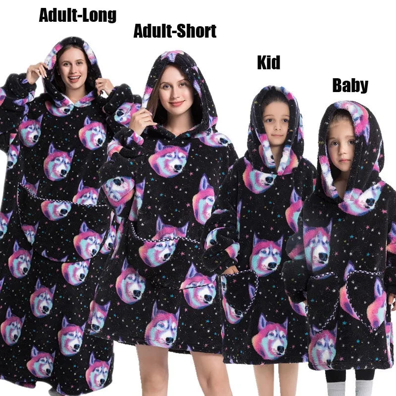 Winter Hoodies Sweatshirt Women Men Pullover Fleece Giant TV OversizedFeatures:
1.The dimenions of the wearable blanket is oversize that means very fit to anyone. Adults, teenage boys and girls can wear it easily.
2.Perfect and coWinter Hoodies Sweatshirt Women Men Pullover Fleece Giant TV Oversized Blanket