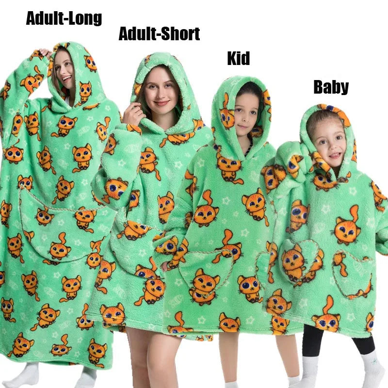 Winter Hoodies Sweatshirt Women Men Pullover Fleece Giant TV OversizedFeatures:
1.The dimenions of the wearable blanket is oversize that means very fit to anyone. Adults, teenage boys and girls can wear it easily.
2.Perfect and coWinter Hoodies Sweatshirt Women Men Pullover Fleece Giant TV Oversized Blanket