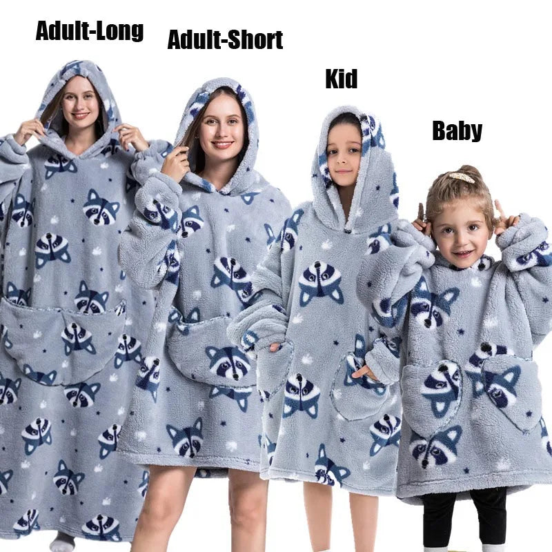 Winter Hoodies Sweatshirt Women Men Pullover Fleece Giant TV OversizedFeatures:
1.The dimenions of the wearable blanket is oversize that means very fit to anyone. Adults, teenage boys and girls can wear it easily.
2.Perfect and coWinter Hoodies Sweatshirt Women Men Pullover Fleece Giant TV Oversized Blanket
