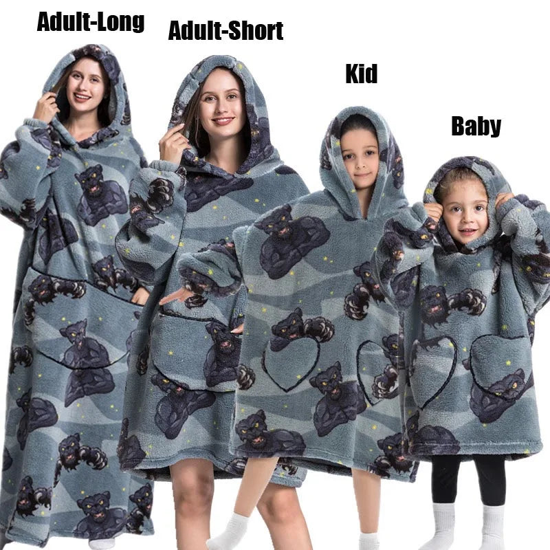 Winter Hoodies Sweatshirt Women Men Pullover Fleece Giant TV OversizedFeatures:
1.The dimenions of the wearable blanket is oversize that means very fit to anyone. Adults, teenage boys and girls can wear it easily.
2.Perfect and coWinter Hoodies Sweatshirt Women Men Pullover Fleece Giant TV Oversized Blanket