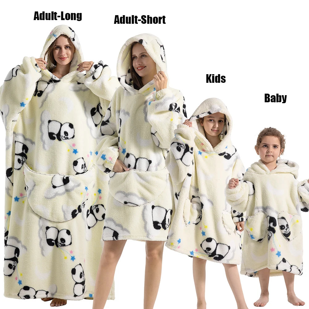 Winter Hoodies Sweatshirt Women Men Pullover Fleece Giant TV OversizedFeatures:
1.The dimenions of the wearable blanket is oversize that means very fit to anyone. Adults, teenage boys and girls can wear it easily.
2.Perfect and coWinter Hoodies Sweatshirt Women Men Pullover Fleece Giant TV Oversized Blanket