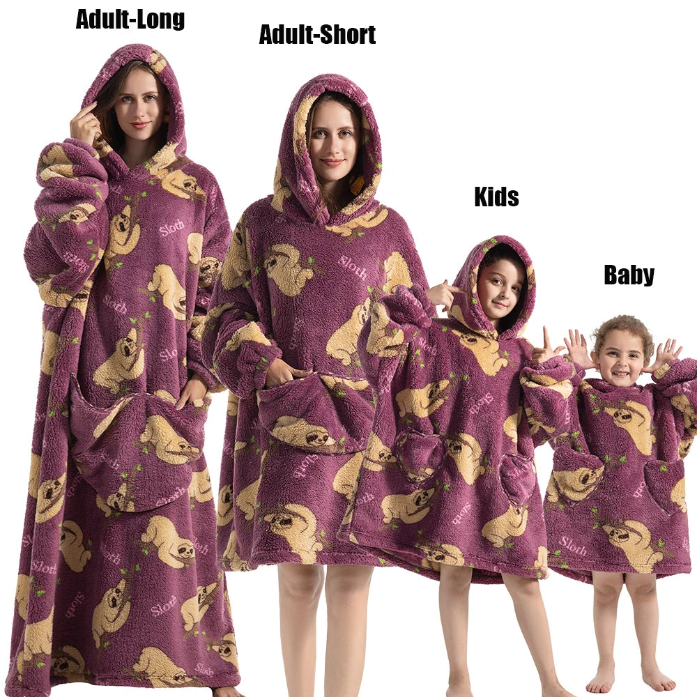 Winter Hoodies Sweatshirt Women Men Pullover Fleece Giant TV OversizedFeatures:
1.The dimenions of the wearable blanket is oversize that means very fit to anyone. Adults, teenage boys and girls can wear it easily.
2.Perfect and coWinter Hoodies Sweatshirt Women Men Pullover Fleece Giant TV Oversized Blanket