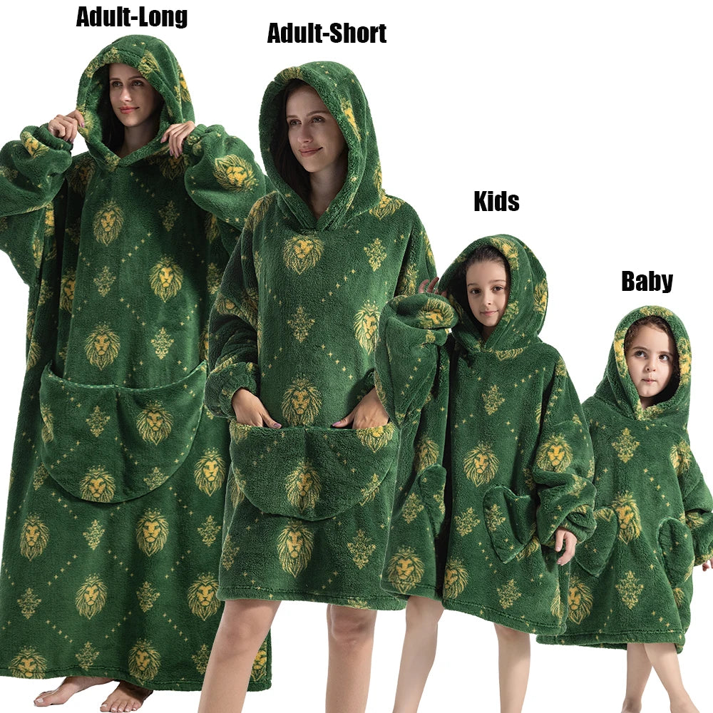 Winter Hoodies Sweatshirt Women Men Pullover Fleece Giant TV OversizedFeatures:
1.The dimenions of the wearable blanket is oversize that means very fit to anyone. Adults, teenage boys and girls can wear it easily.
2.Perfect and coWinter Hoodies Sweatshirt Women Men Pullover Fleece Giant TV Oversized Blanket